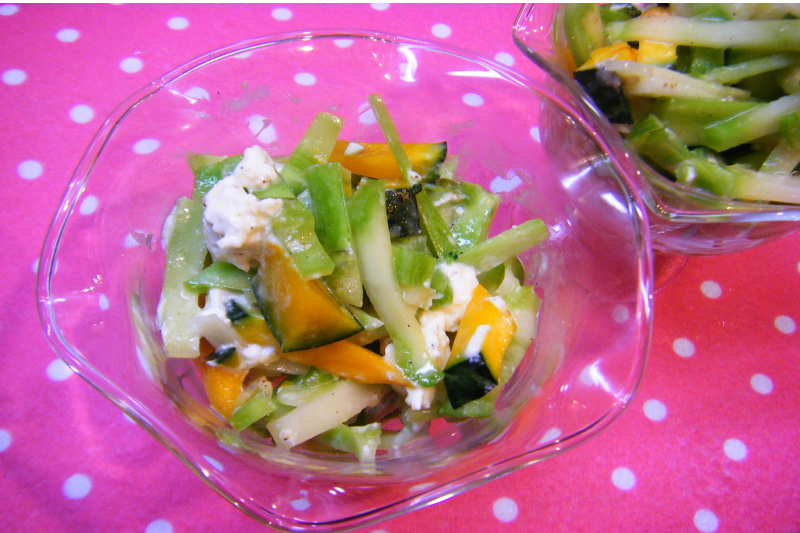 緑黄色野菜のコリコリサラダ